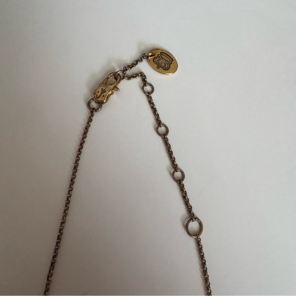 Vintage Juicy Couture Pink & Gold Heart Necklace - Picture 5 of 10